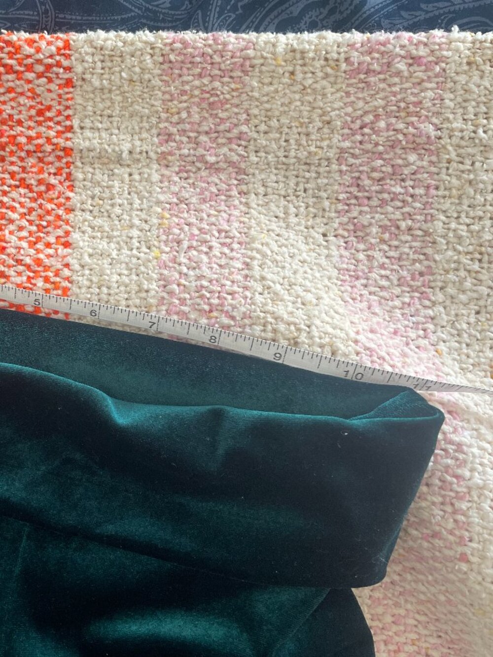 Green Velvet Boho Flare Pants - Picture 5 of 5